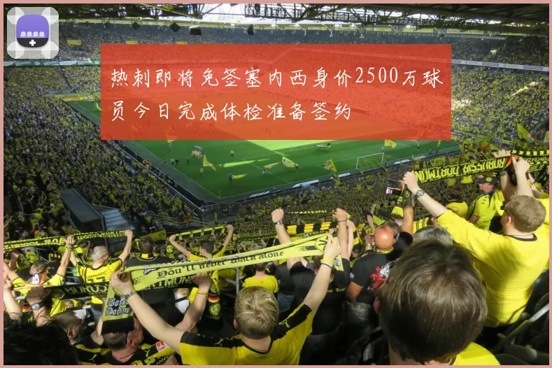 热刺即将免签塞内西身价2500万球员今日完成体检准备签约